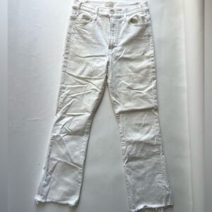 MOTHER White Denim Jeans